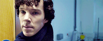 Sherlock winking