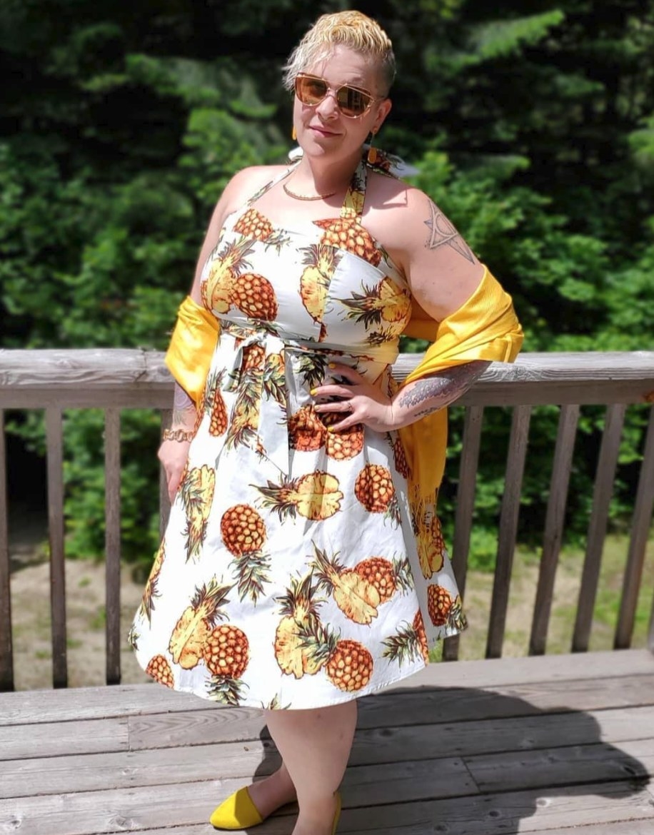 Plus size pineapple dress online