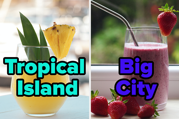 Blend Together A Fruit Smoothie And We'll Reveal The Type Of Environment You Should Live In