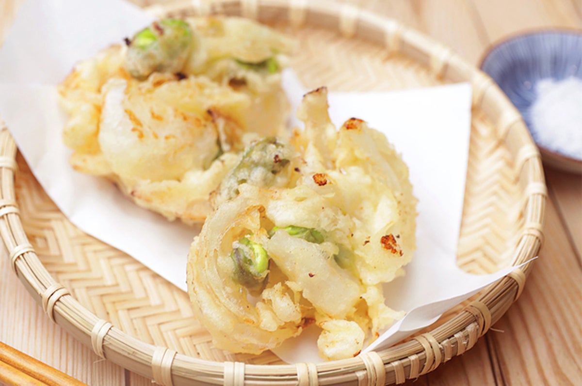 さっくりホクホク そら豆と玉ねぎのかき揚げ さっくりホクホク そら豆と玉ねぎのかき揚げ