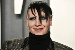 Marilyn Manson at the Vanity Fair Oscar Party in 2020