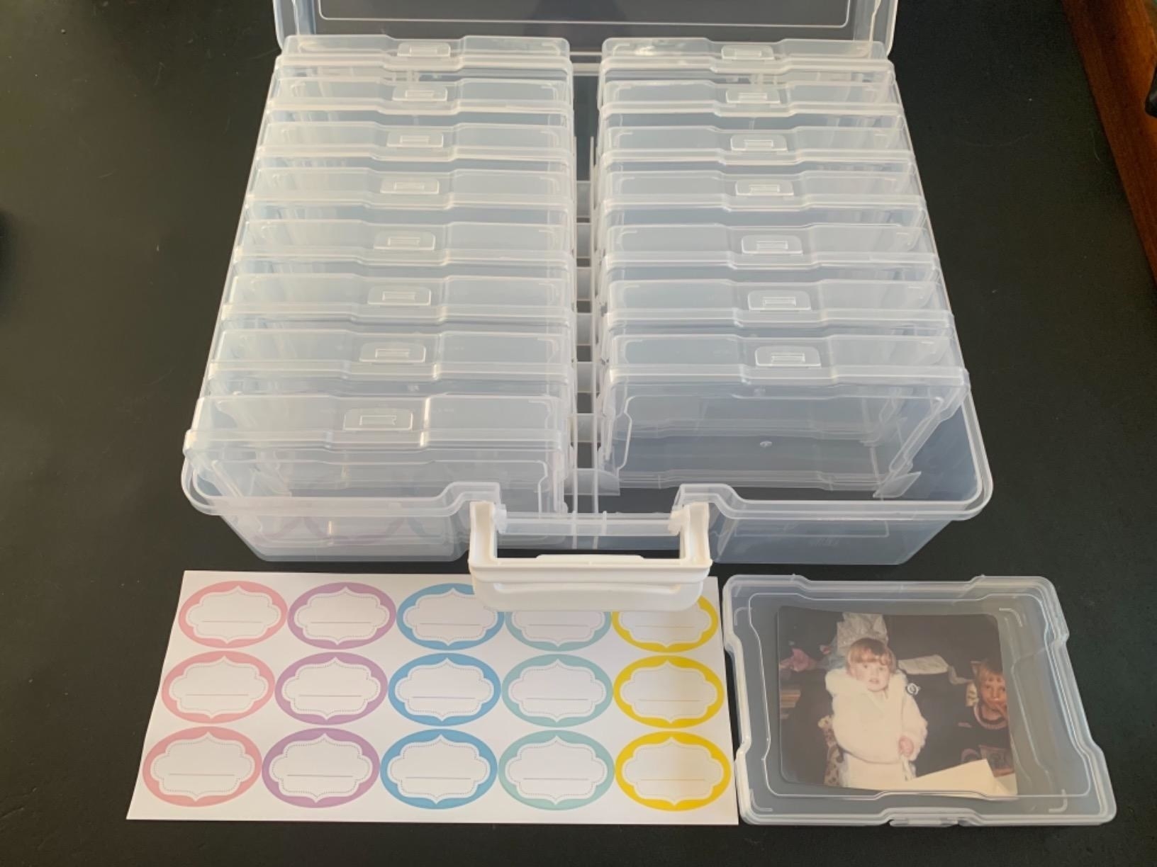Review photo of the clear photo storage box