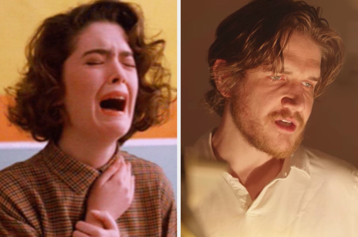 woman crying next to Bo Burnham