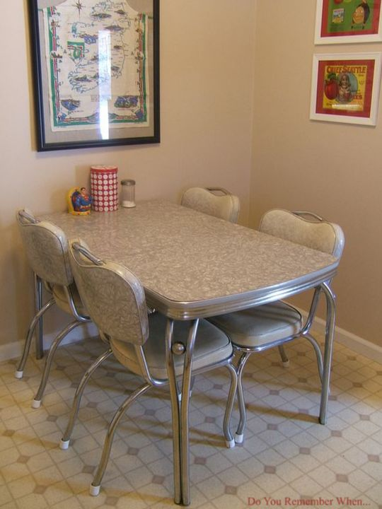 A diner-style table