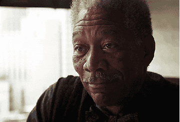 Morgan Freeman saying &quot;Good luck.&quot;