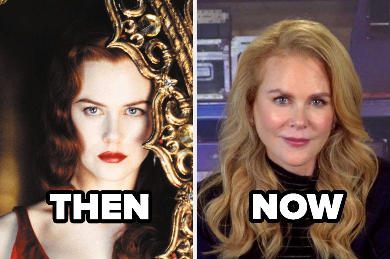 Nicole Kidman as Satine in Moulin Rouge and now