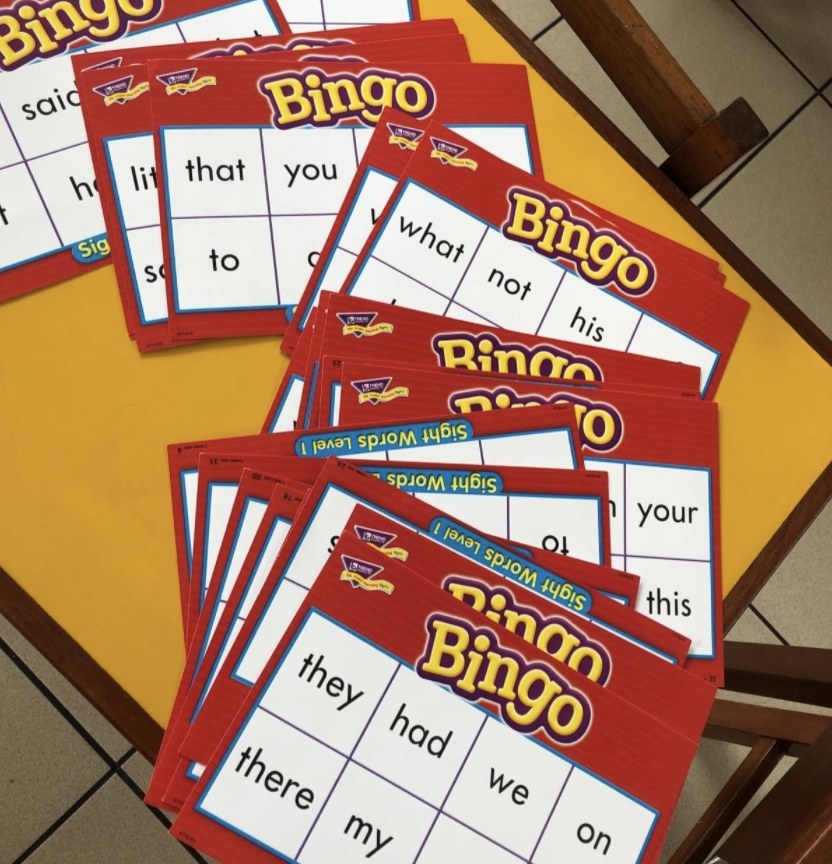 The bingo cards