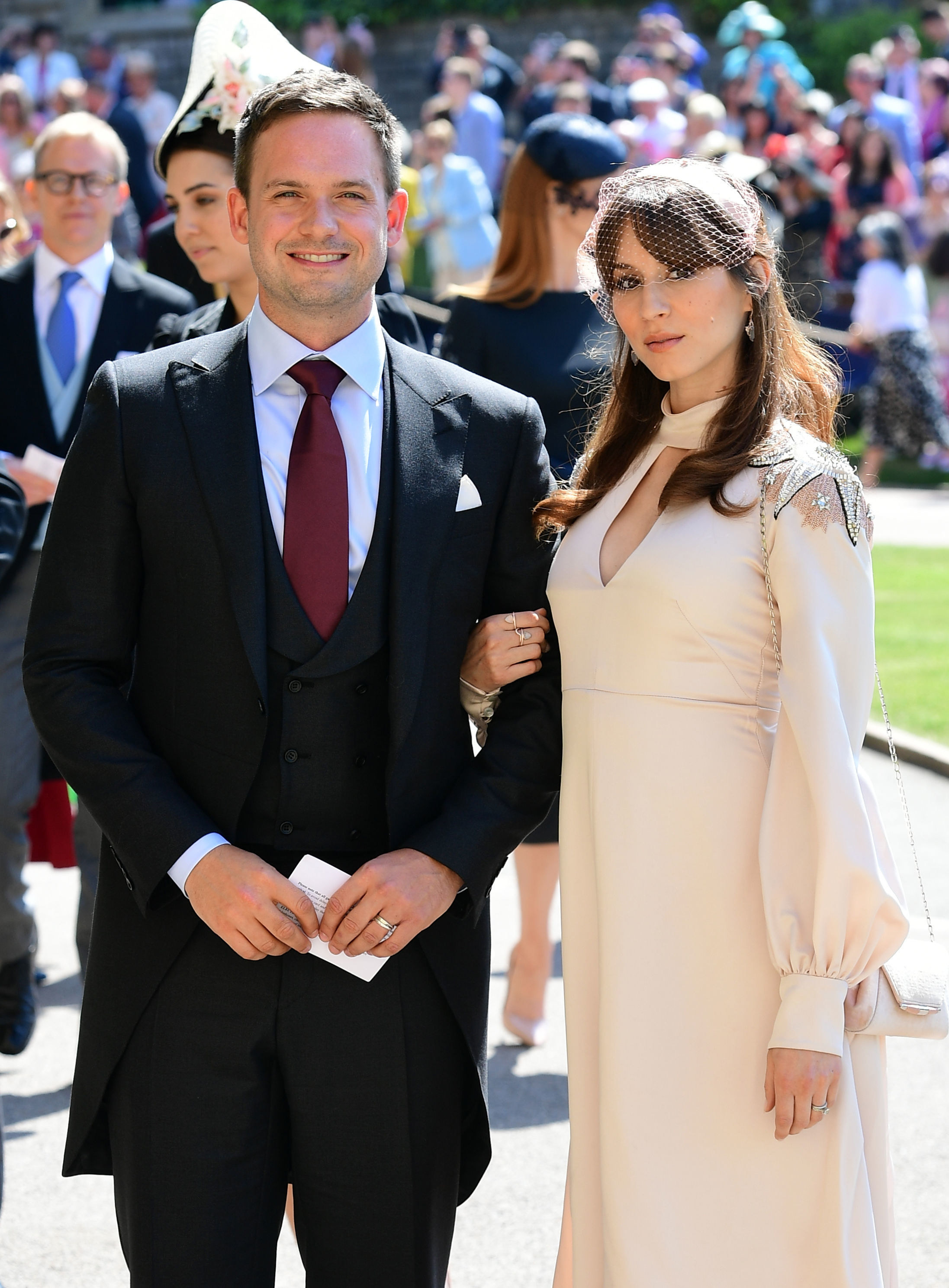 Patrick and Troian at the wedding of Prince Harry and Meghan Markle