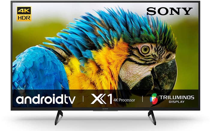 A Sony Bravia 4K Ultra HD Smart Android LED TV in black.