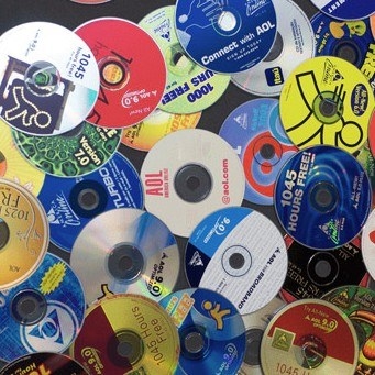 Pile of AOL CDs