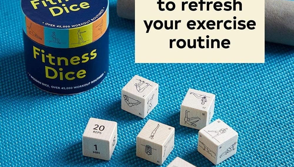 The white fitness dice