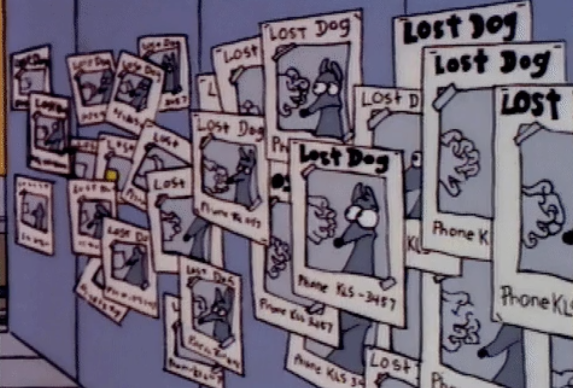 Lost dog posters
