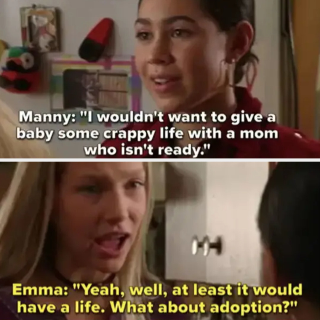 Manny and Emma argue over her decision