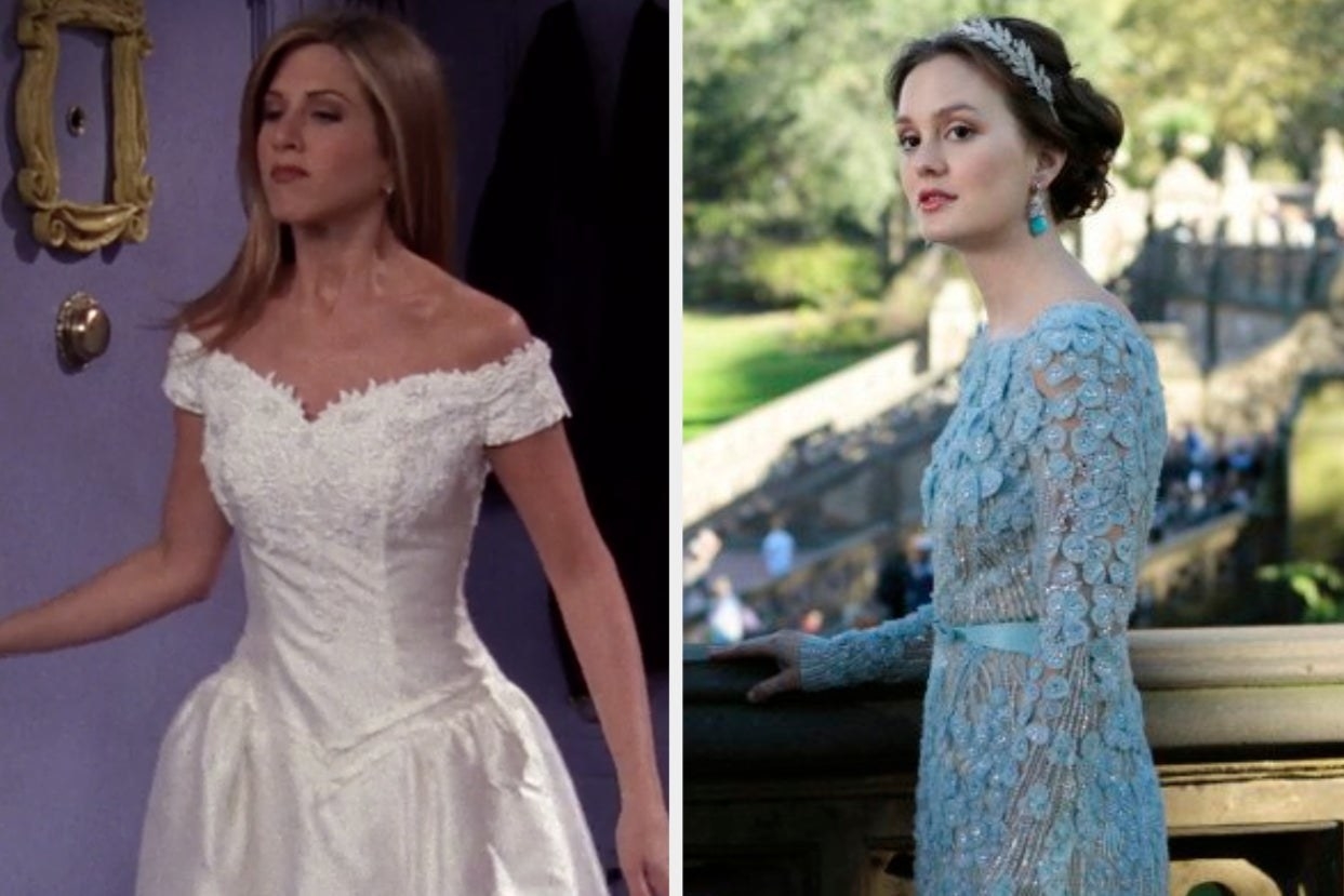 Rachel on &quot;Friends&quot; and Blair on &quot;Gossip Girl&quot; wearing their wedding dresses 