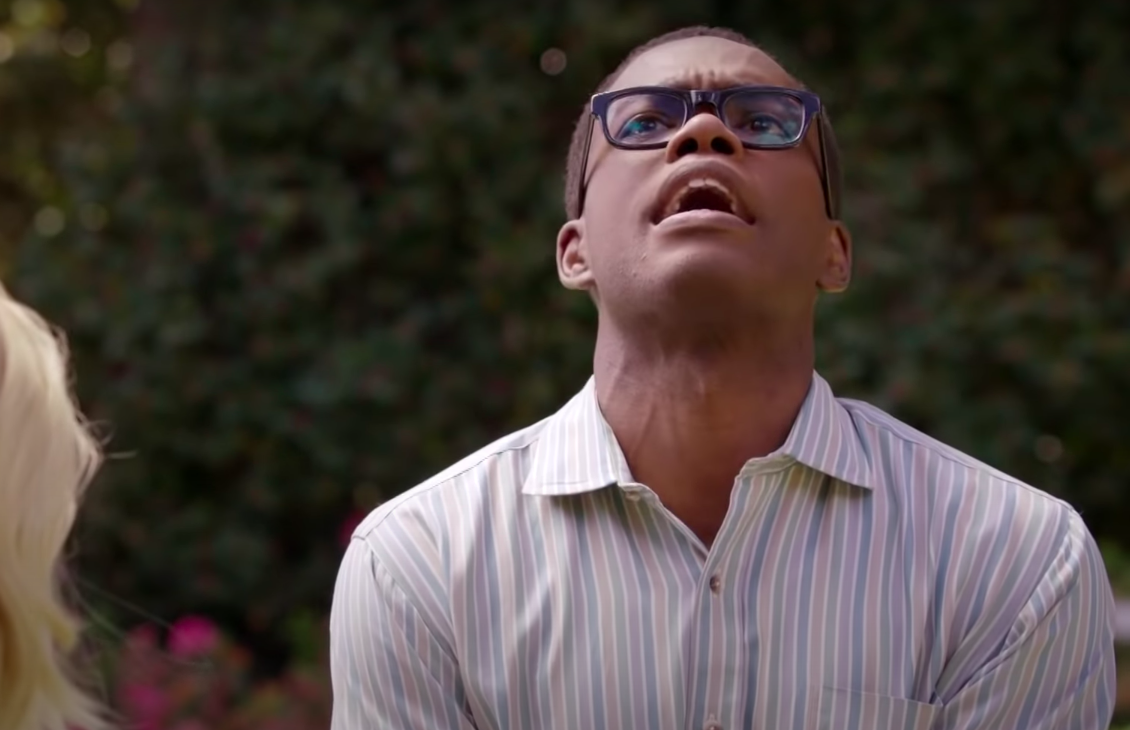 Chidi from &quot;The Good Place&quot; looking frustrated