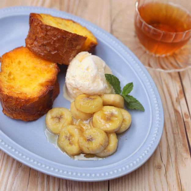 レンジでチンして混ぜるだけ 材料３つでキャラメルバナナ