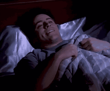 Joey Tribbiani waking up abruptly