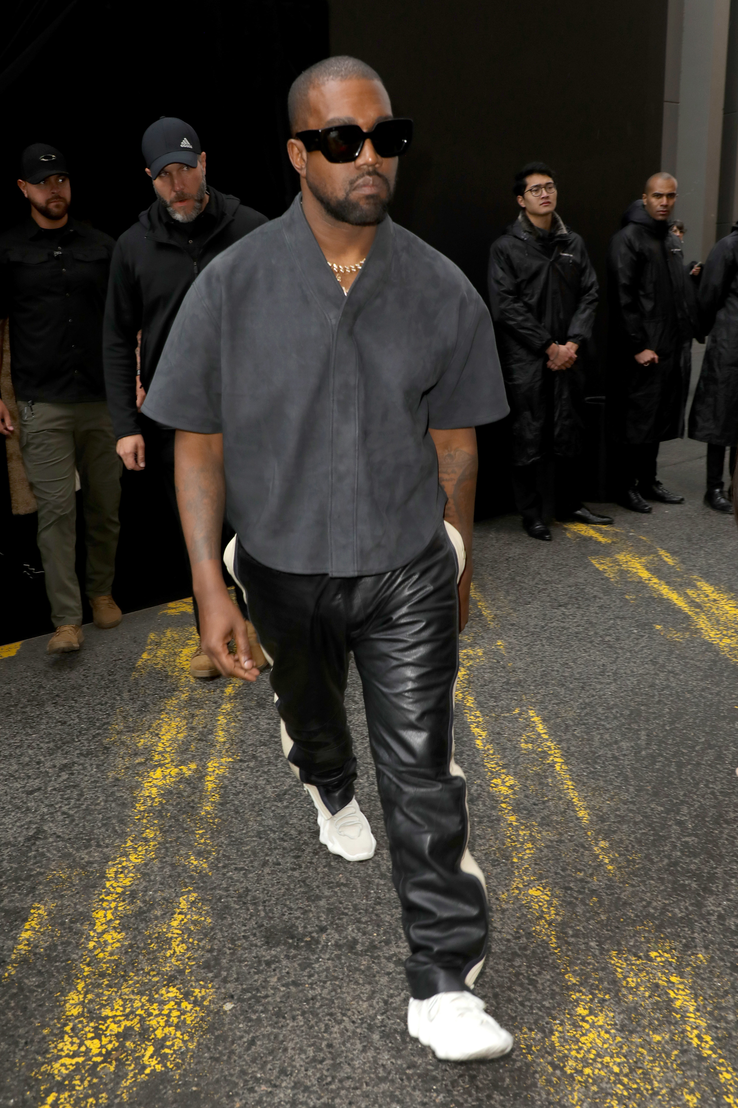 Kanye West attends the Balenciaga show as part of the Paris Fashion Week Womenswear Fall/Winter 2020/2021 on March 01, 2020 in Paris, France