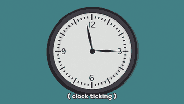 A clock ticking
