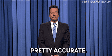 Jimmy Fallon saying &quot;pretty accurate&quot;