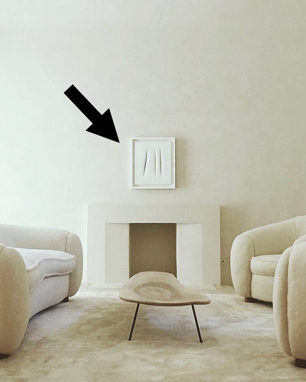 Here's What Kim Kardashian's Creepy Living Room Looks Like