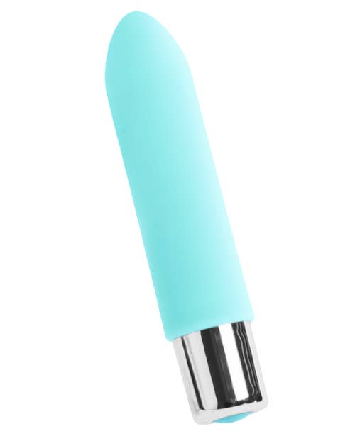 Aqua bullet vibrator with silvertone base