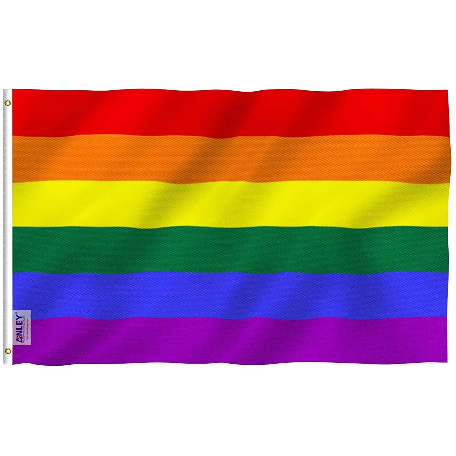 A Rainbow flag.