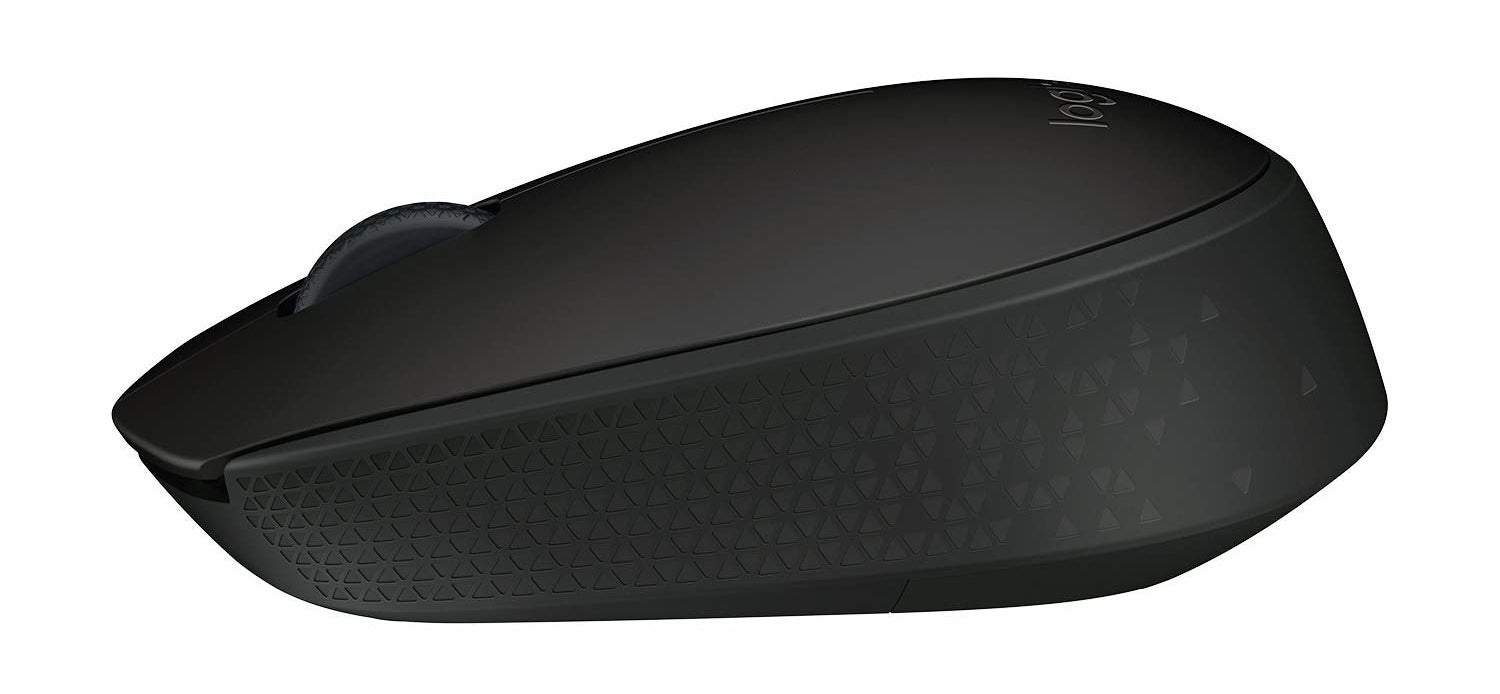 A Logitech B170 Wireless Mouse in black.