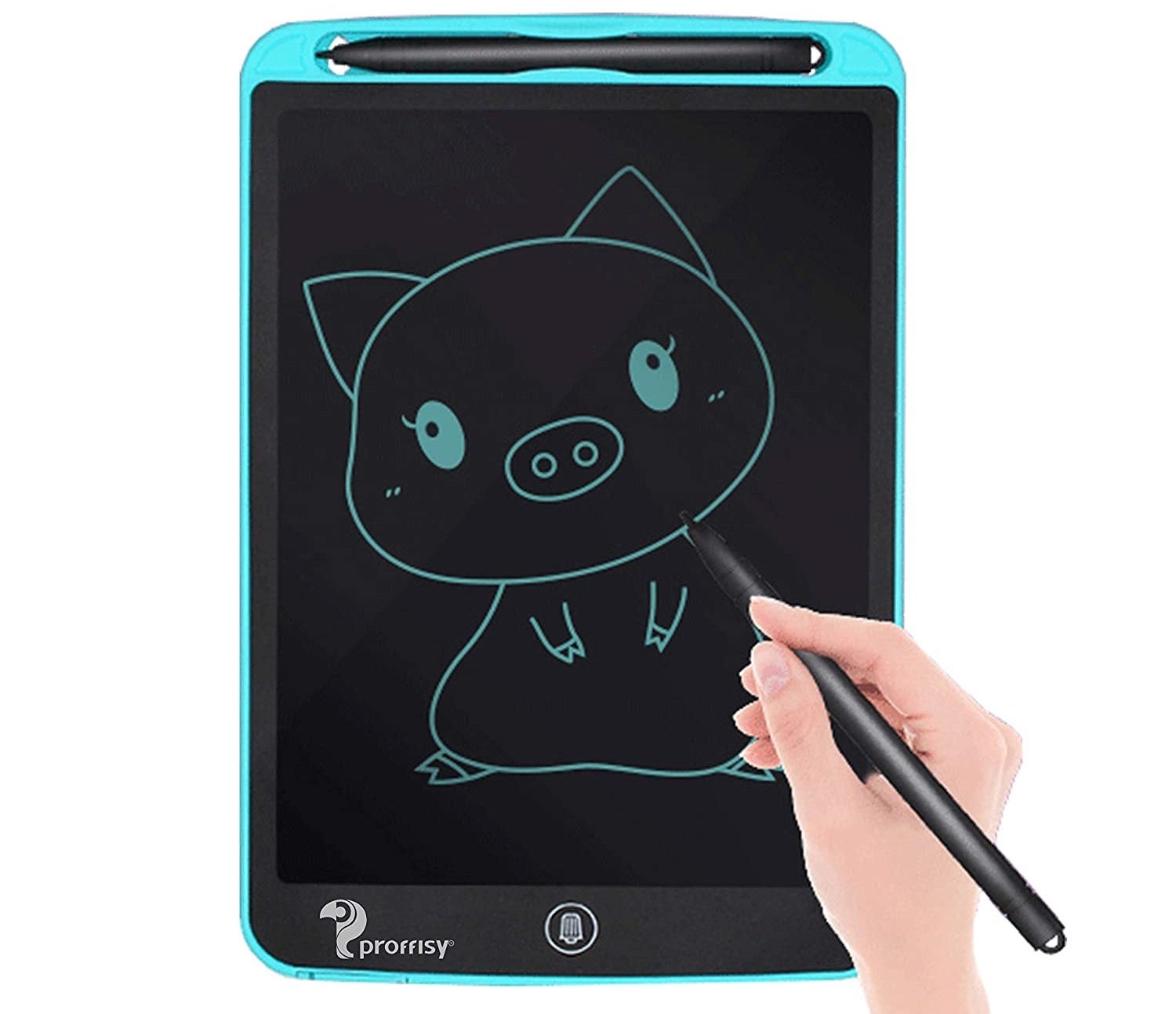 A Proffisy LCD Writing Pad in blue.