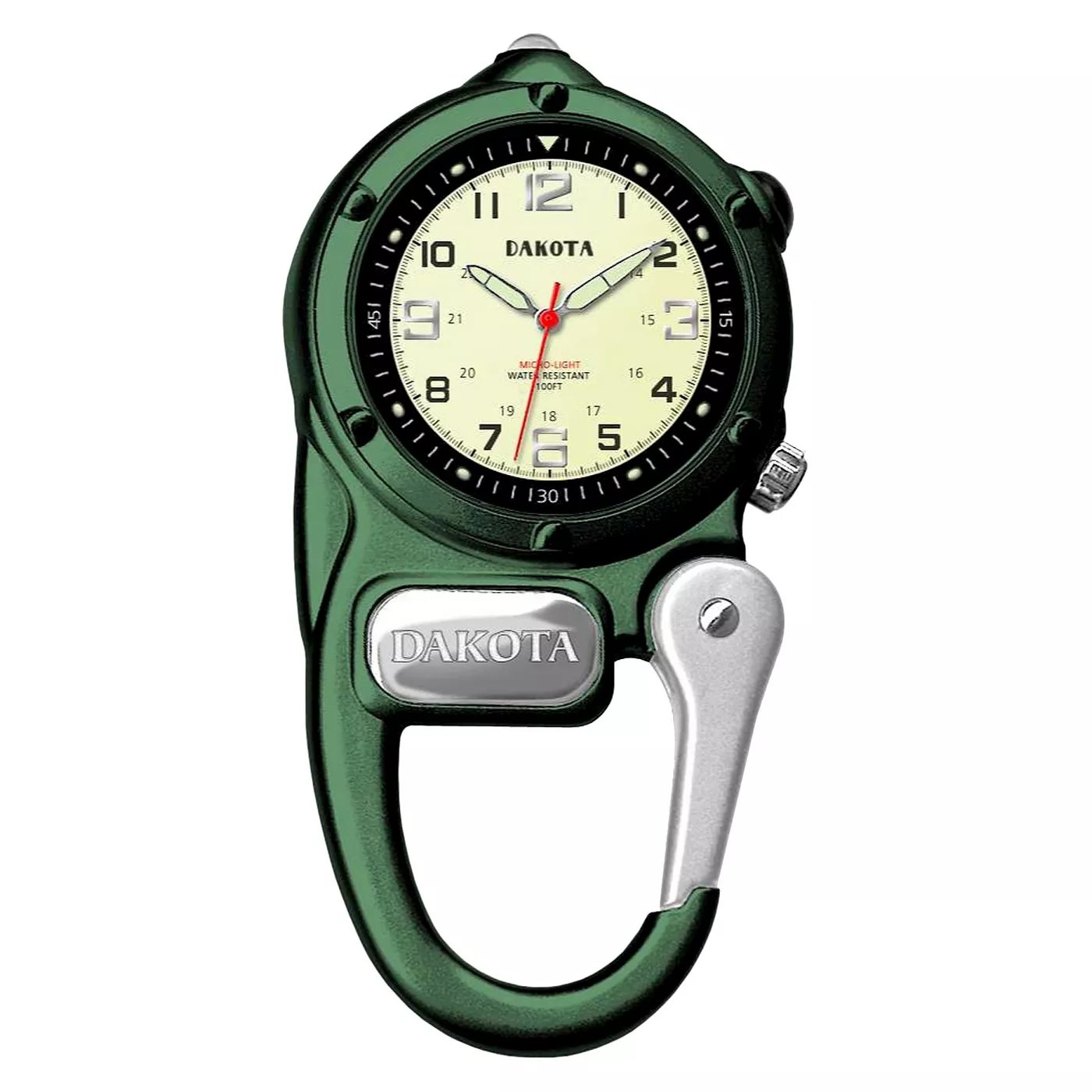 The green mini clip microlight watch