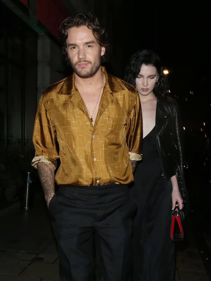 Liam Payne and Maya Henry are seen leaving Novikov restaurant on August 27, 2020 in London, England