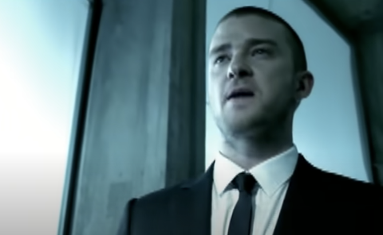 Just Timberlake singing in a suit