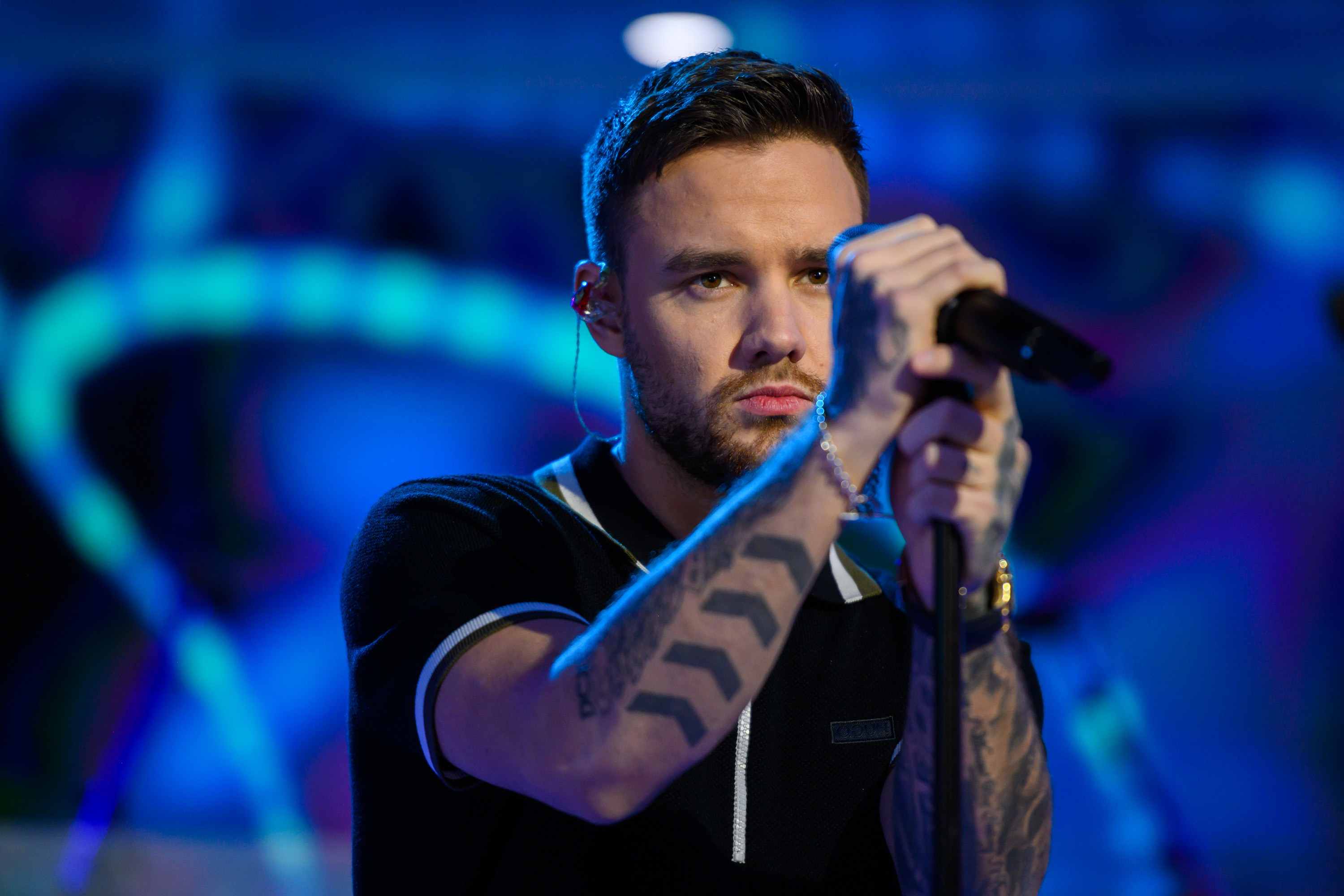 Liam Payne performs on stage