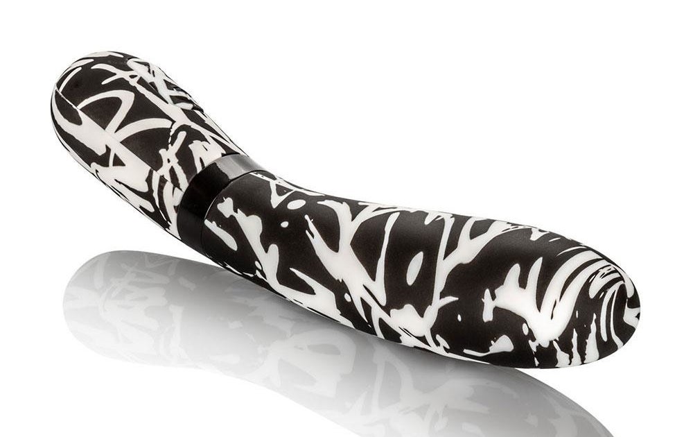 Black and white abstract vibrator