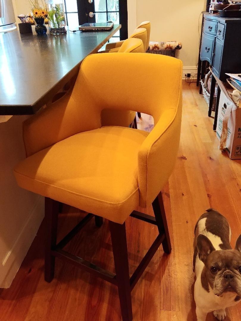 The chair in yellow