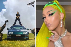 The cover of BENEE's "Supalonely", and Doja Cat