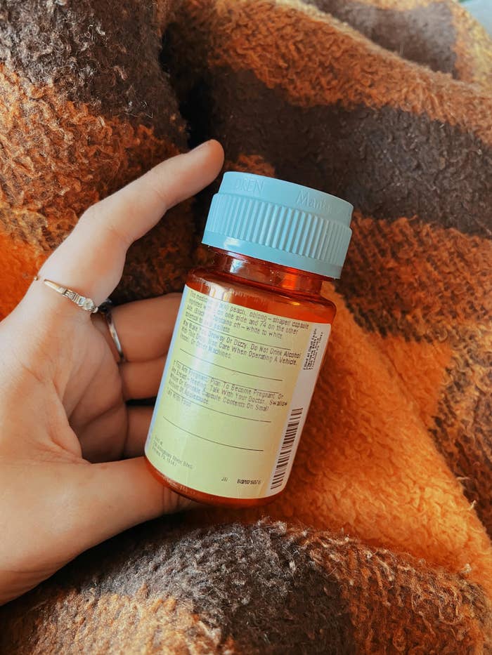 An image of the author's bottle of new medication