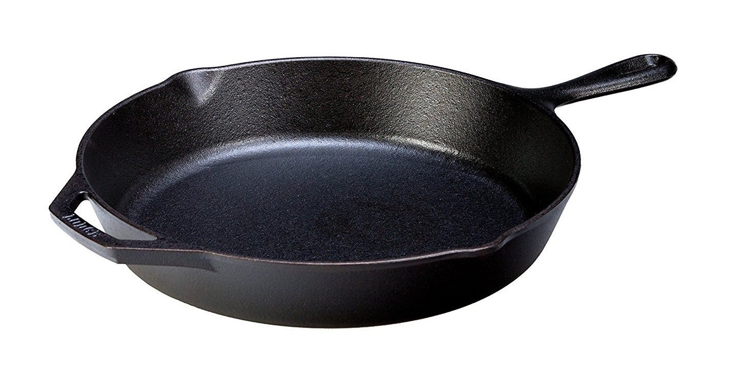 The pre-seasoned cast iron skillet