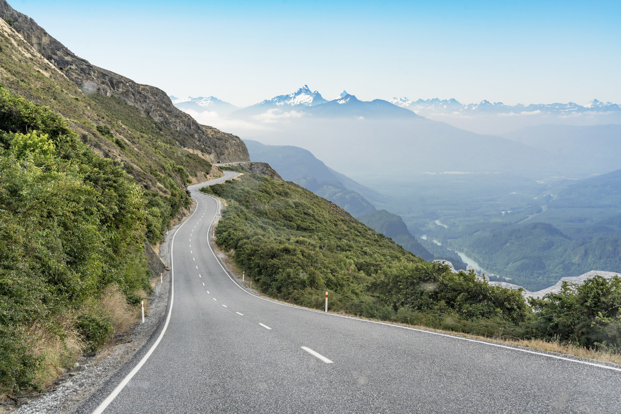 The road to Olympic National Park in Washington State.