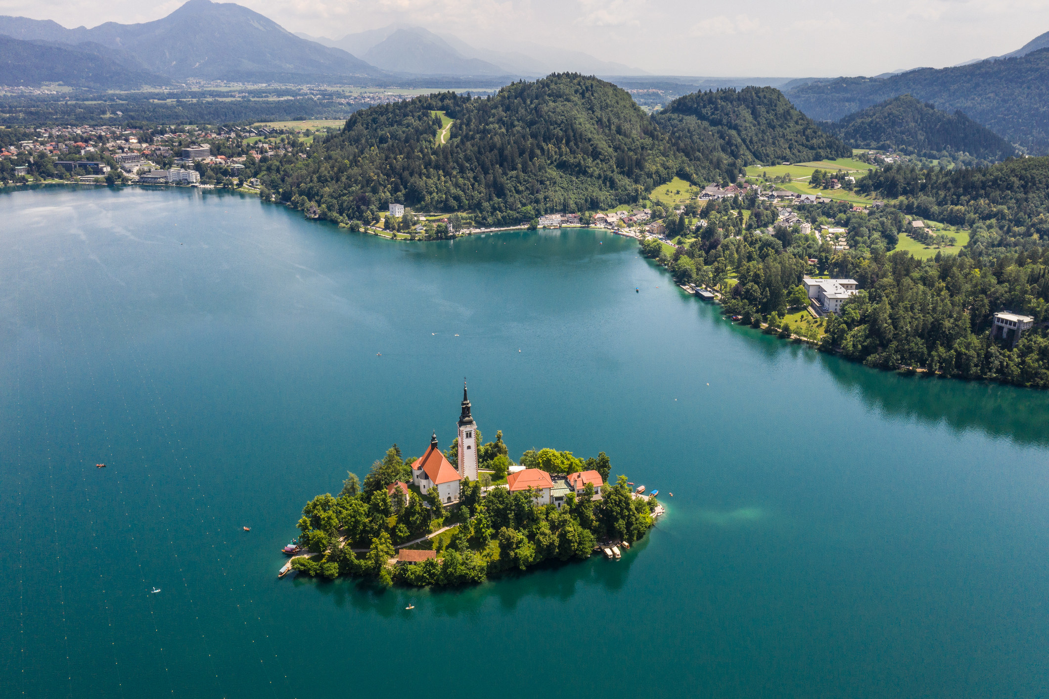 Lake Bled in Slovenia.