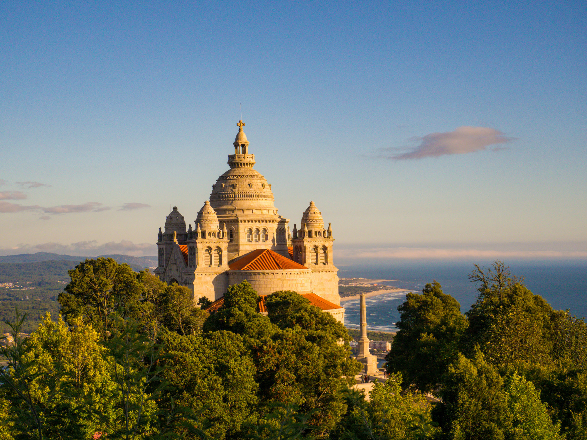 A castle in the hills of Viana do Castelo, Portugal.