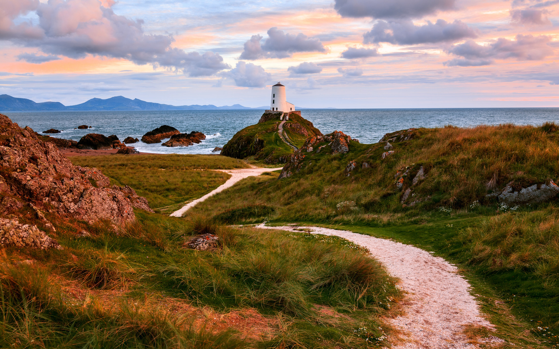 A lighthouse in North Wales.