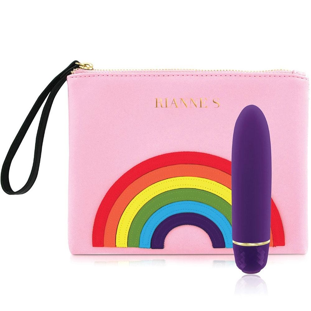 The pouch and purple vibrator