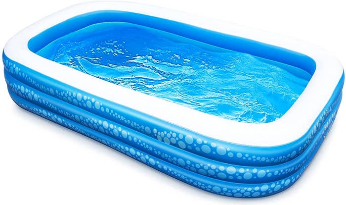 The inflatable swimming pool