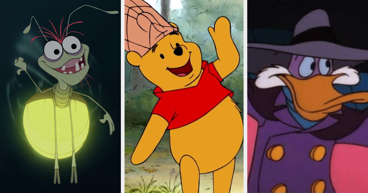 Ray, Pooh, and Darkwing Duck