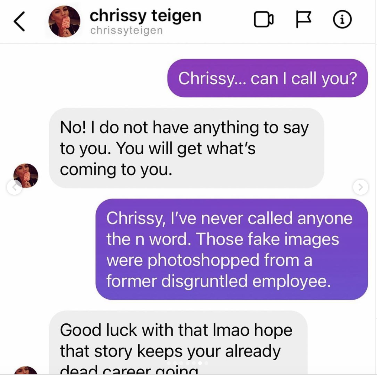 Michael Costello shares alleged DMs between himself and Chrissy Teigen