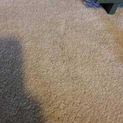 Beige carpet after using the spray, showing how the stain is now gone