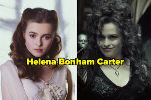 Helena Bonham Carter when she was young as as Bellatrix in Harry Potter