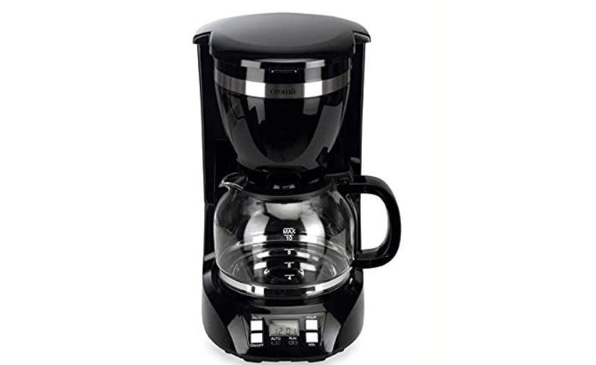 A Croma Coffee Maker in black.