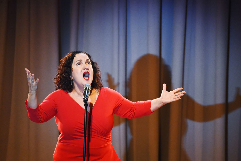 Olga Merediz performs at the Concert For America: Stand Up, Sing Out! at The Great Hall at Cooper Union